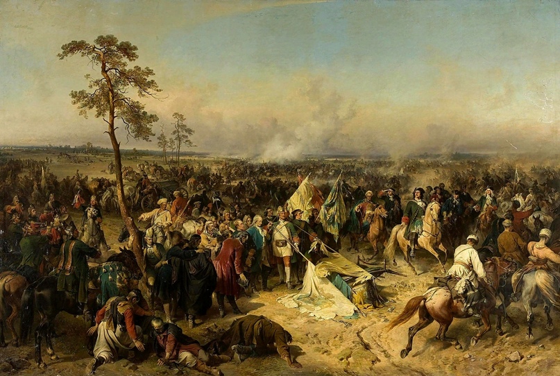"Победа при Полтаве 27 июня 1709 года". А. Е. Коцебу, 1864 год.